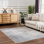 Gael Blue Boutique Washable Rug