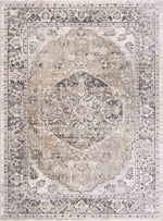 Rudo Beige Flat Pile Washable Rug