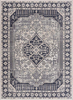 Cabacungan Cream & Gray Washable Area Rug - Clearance