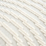 Deron White Washable 3D Rug