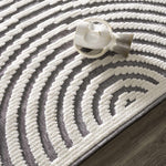 Deron Gray Rainbow Washable Rug
