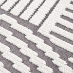 Deron Gray Rainbow Washable Rug