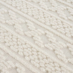 Fadey White 3D Washable Rug