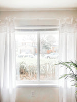 Lydia Ruffle Window Curtain Panel Set