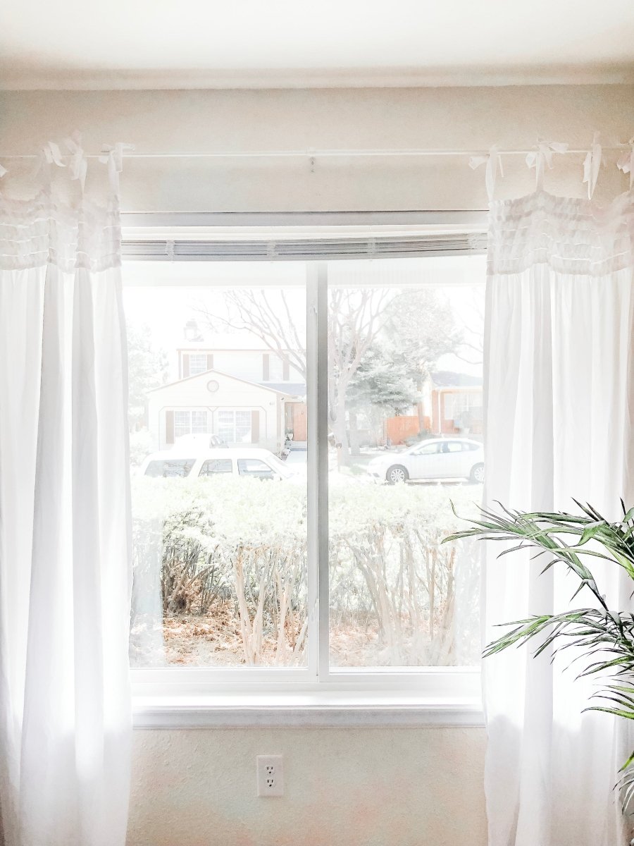 Lydia Ruffle Window Curtain Panel Set