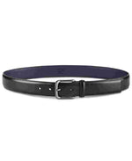 Original Penguin Men's Burnished Bird Leather Belt Black Size 42 REG