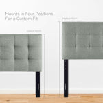 Lily Upholstered Fabric Queen Headboard by Modway