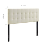 Lily Upholstered Fabric Queen Headboard by Modway