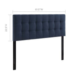 Lily Upholstered Fabric Queen Headboard by Modway