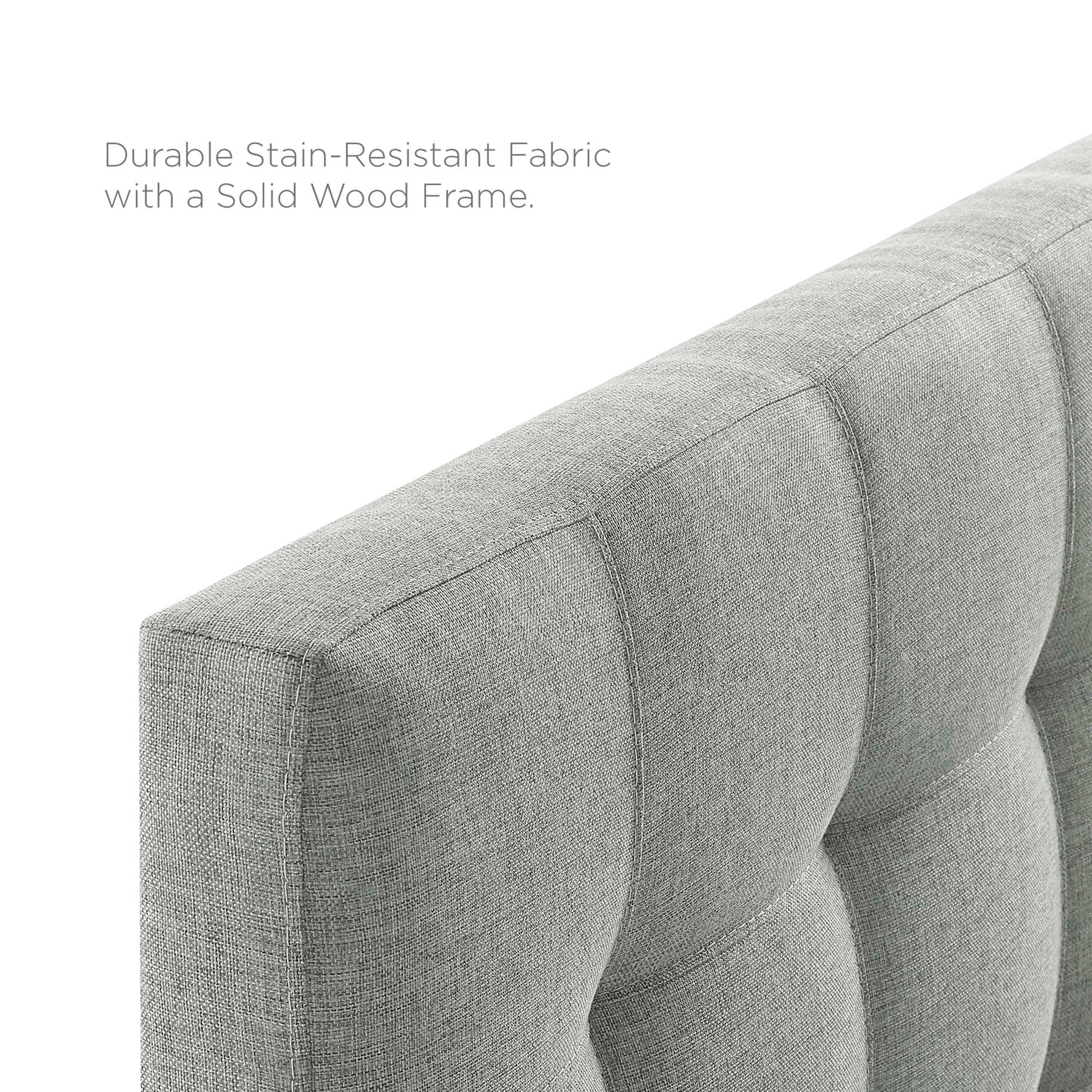 Lily Upholstered Fabric King Headboard by Modway