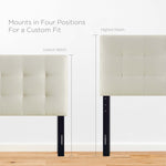 Lily Upholstered Fabric King Headboard by Modway