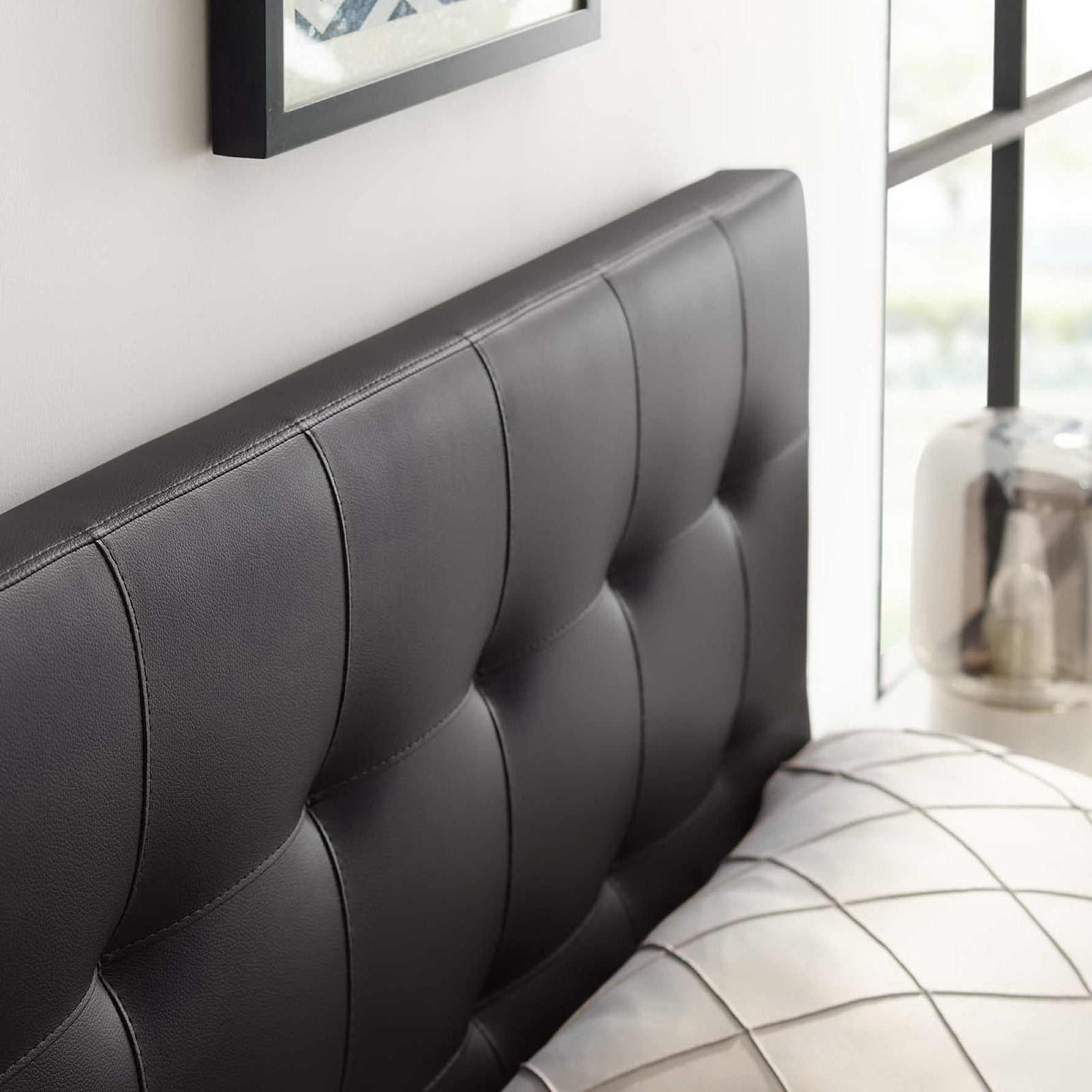 Lily Upholstered Vinyl Full Headboard by Modway