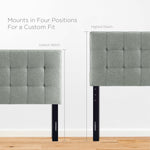 Lily Upholstered Fabric Twin Headboard by Modway