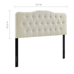 Annabel Upholstered Fabric Queen Headboard by Modway