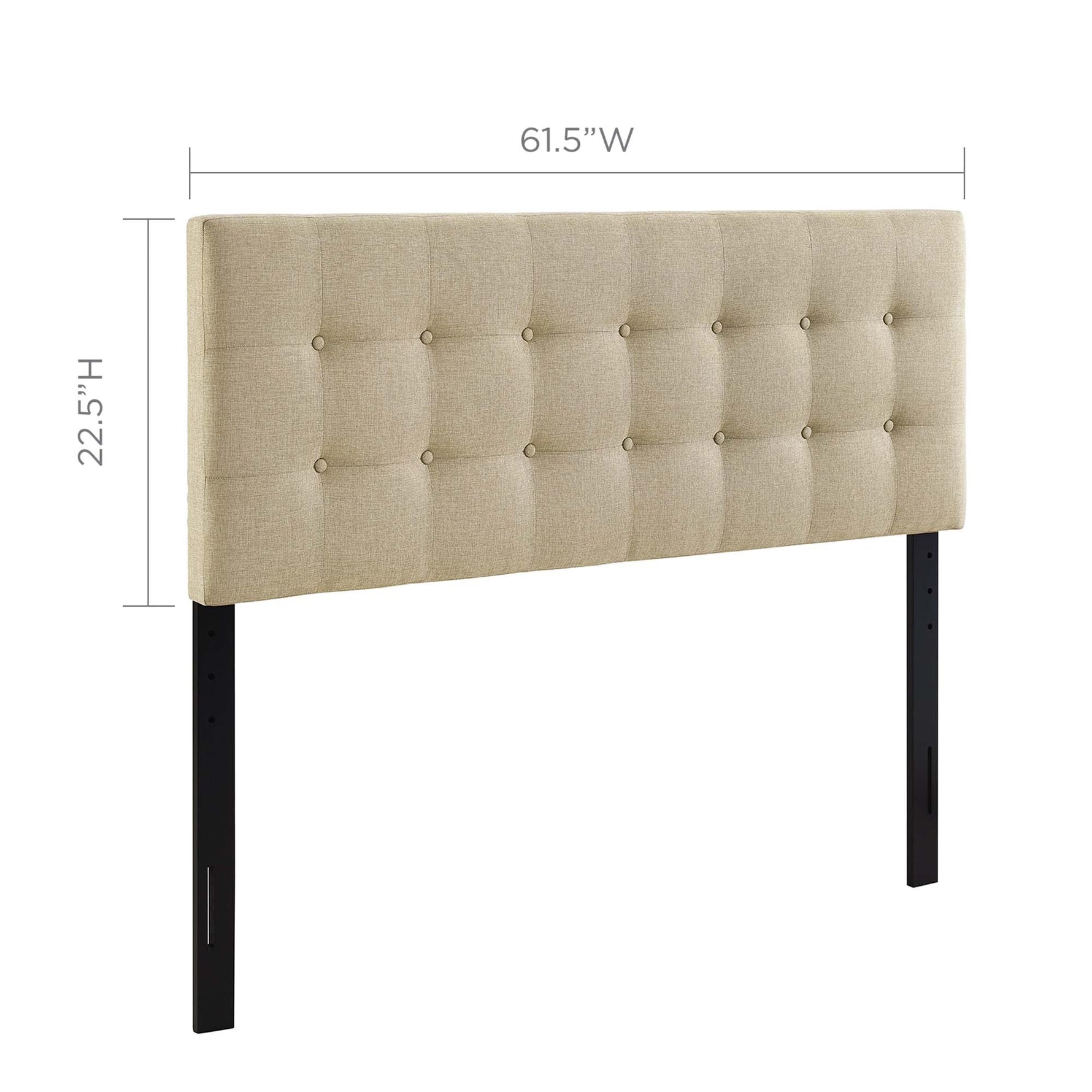 Emily Upholstered Fabric Queen Headboard by Modway