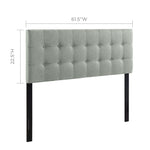Emily Upholstered Fabric Queen Headboard by Modway