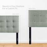 Emily Upholstered Fabric Queen Headboard by Modway