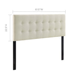 Emily Upholstered Fabric Queen Headboard by Modway