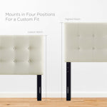 Emily Upholstered Fabric Queen Headboard by Modway