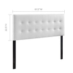 Emily Upholstered Vinyl Queen Headboard by Modway