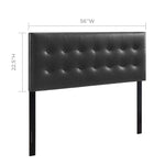 Emily Upholstered Vinyl Full Headboard by Modway