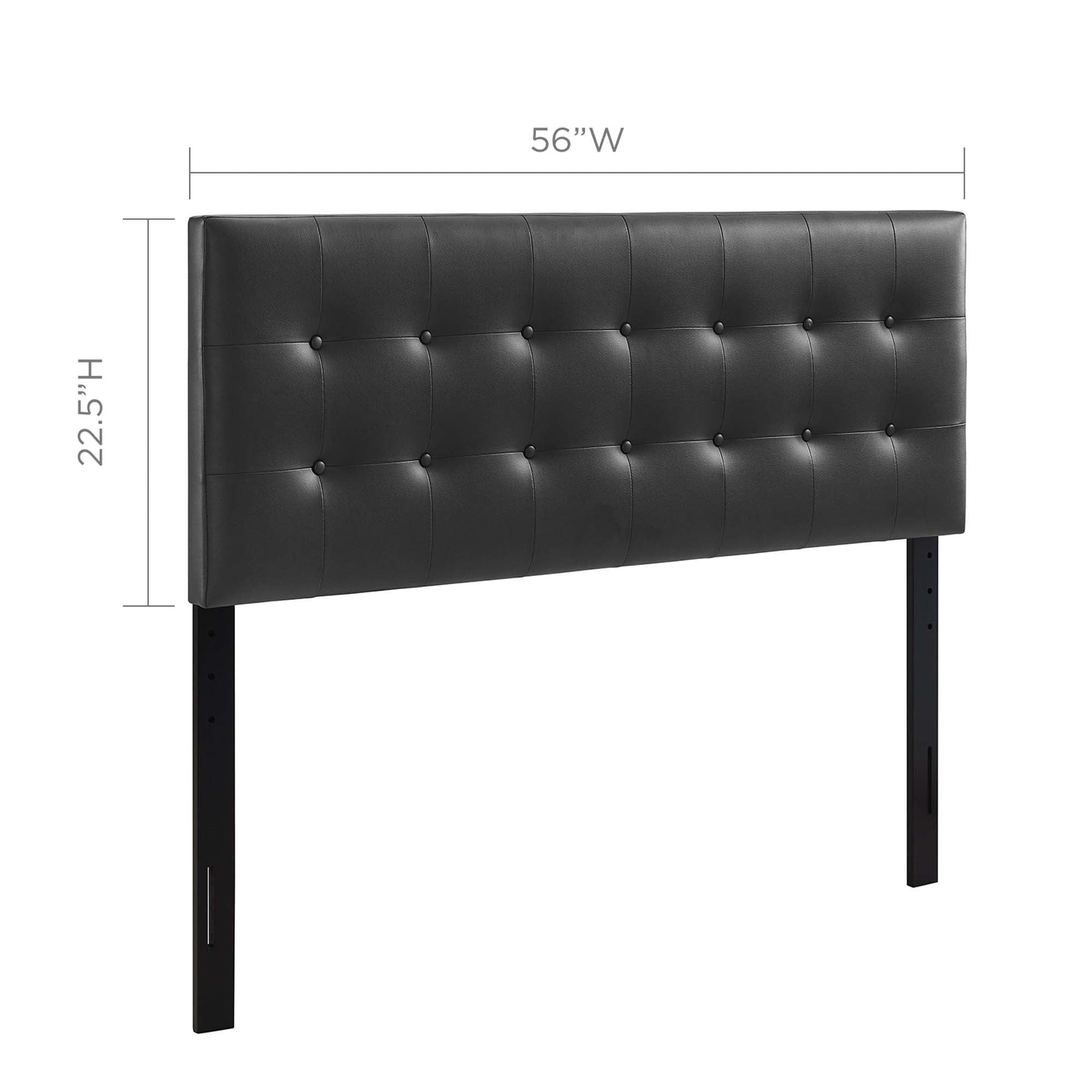 Emily Upholstered Vinyl Full Headboard by Modway