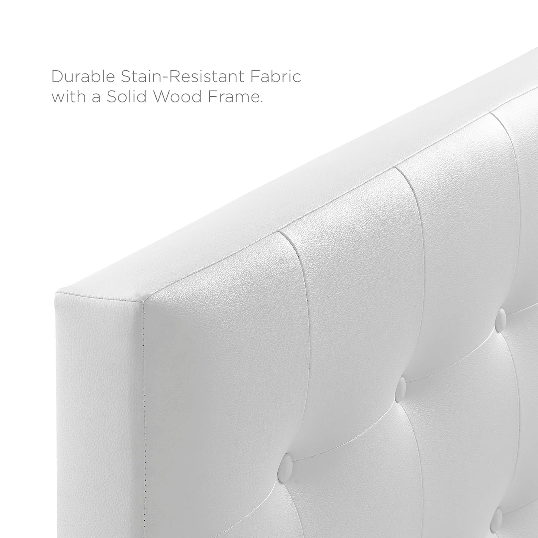 Emily Upholstered Vinyl Full Headboard by Modway