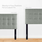 Emily Upholstered Fabric Twin Headboard by Modway