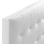 Emily Upholstered Vinyl Twin Headboard by Modway