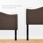 Curl Nailhead Upholstered Queen Headboard by Modway