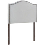 Curl Nailhead Upholstered Twin Headboard by Modway