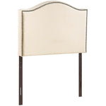 Curl Nailhead Upholstered Twin Headboard by Modway