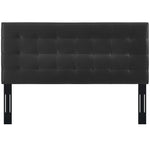 Paisley Tufted Upholstered Faux Leather Full/Queen Headboard by Modway