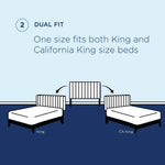 Paisley Tufted Upholstered Linen King and California King Headboard