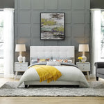 Melanie Tufted Button Upholstered Fabric Full Platform Bed by Modway