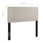 Taylor Upholstered Linen Fabric Full / Queen Headboard by Modway