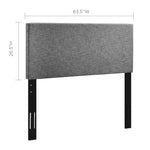 Taylor Upholstered Linen Fabric Full / Queen Headboard by Modway