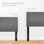 Taylor Upholstered Linen Fabric Full / Queen Headboard by Modway