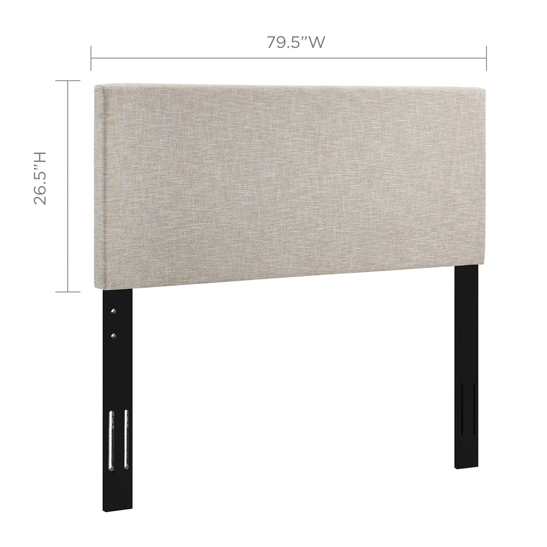 Taylor Upholstered Linen Fabric King and California King Headboard by Modway