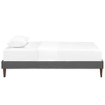 Tessie Fabric Twin Bed Frame with Squared Tapered Legs by Modway