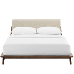 Luella Upholstered Fabric Queen Platform Bed by Modway