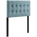 Emily Biscuit Tufted Performance Velvet Twin Headboard