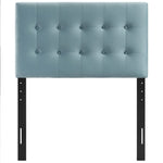 Emily Biscuit Tufted Performance Velvet Twin Headboard