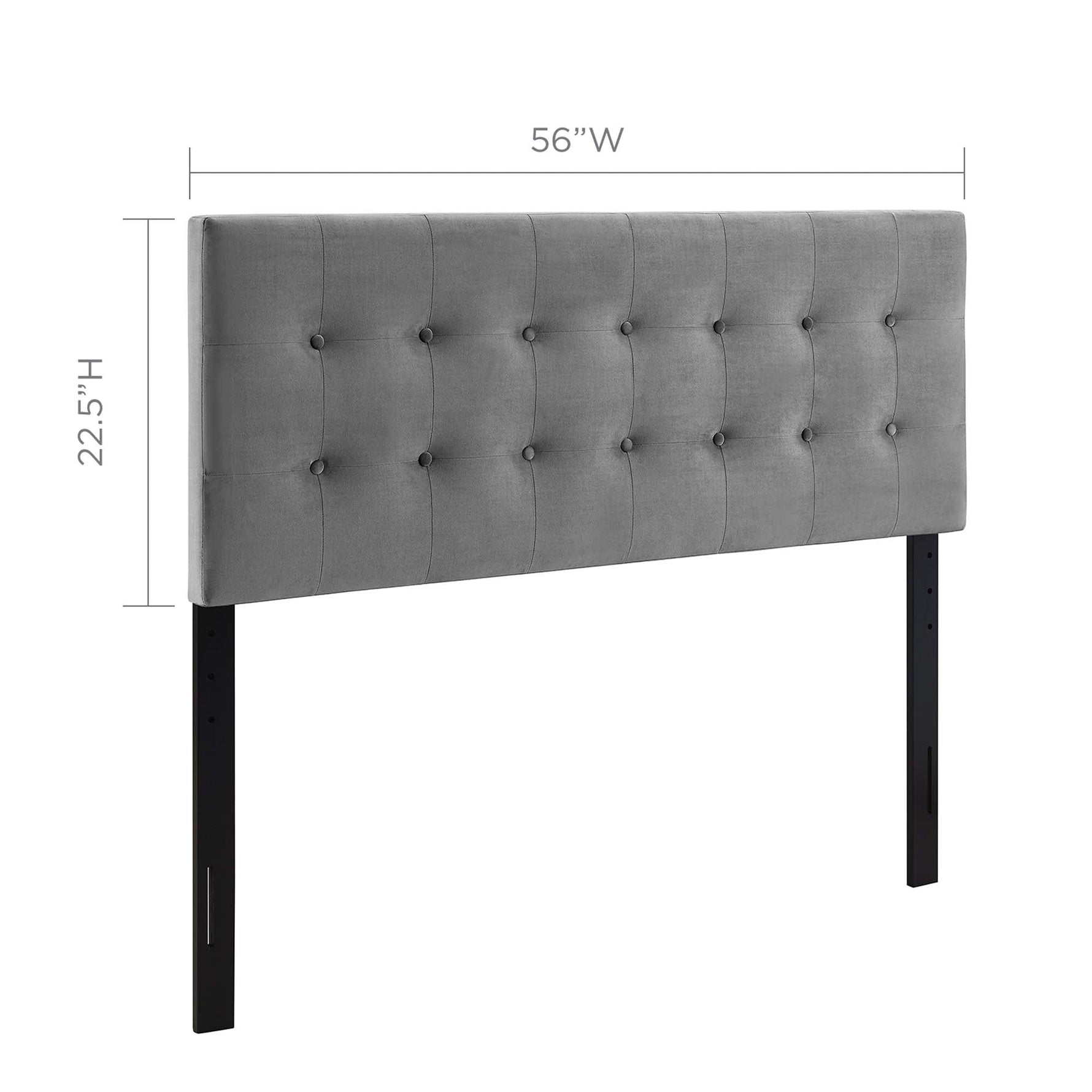 Emily Biscuit Tufted Performance Velvet Full Headboard by Modway