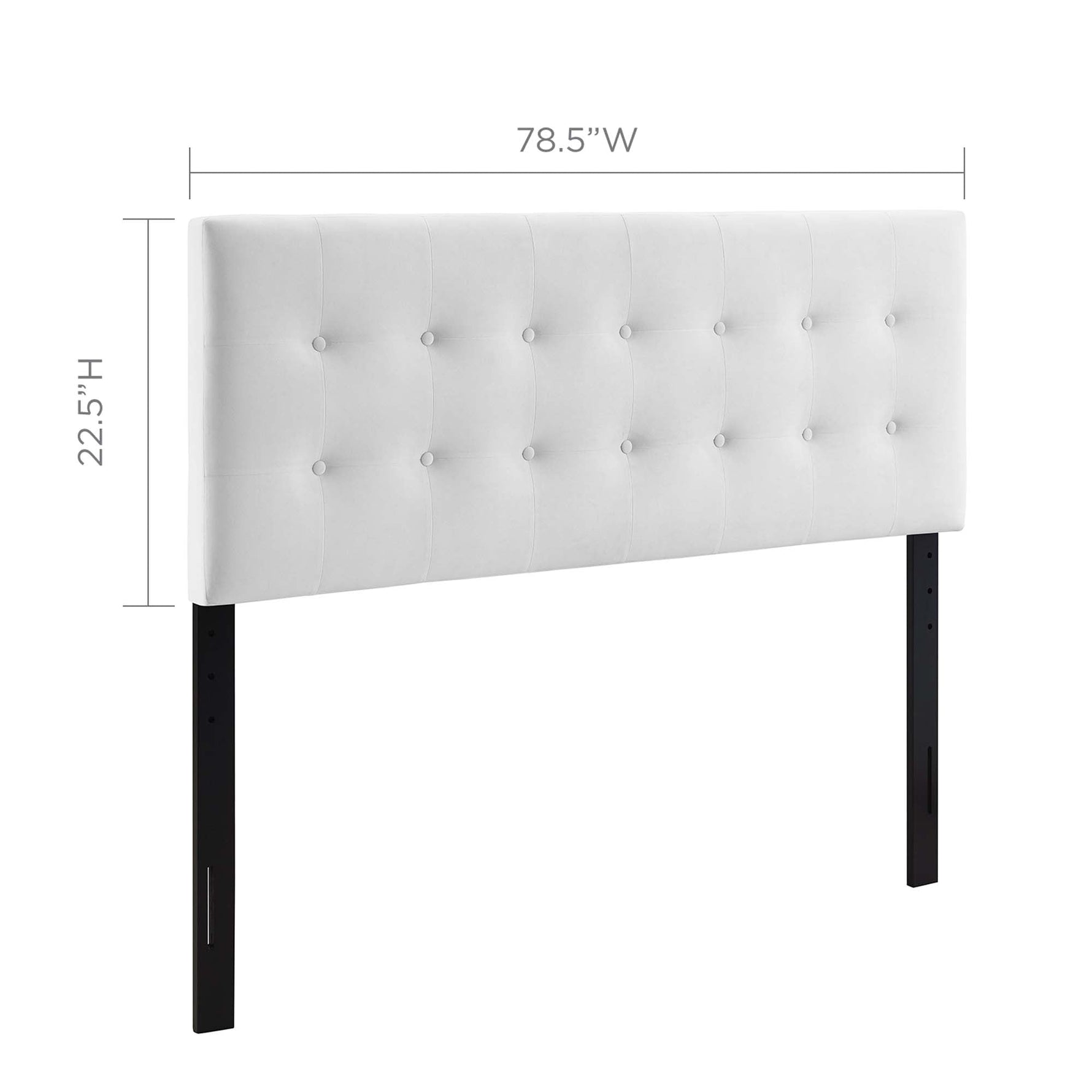 Emily Biscuit Tufted Performance Velvet King Headboard by Modway