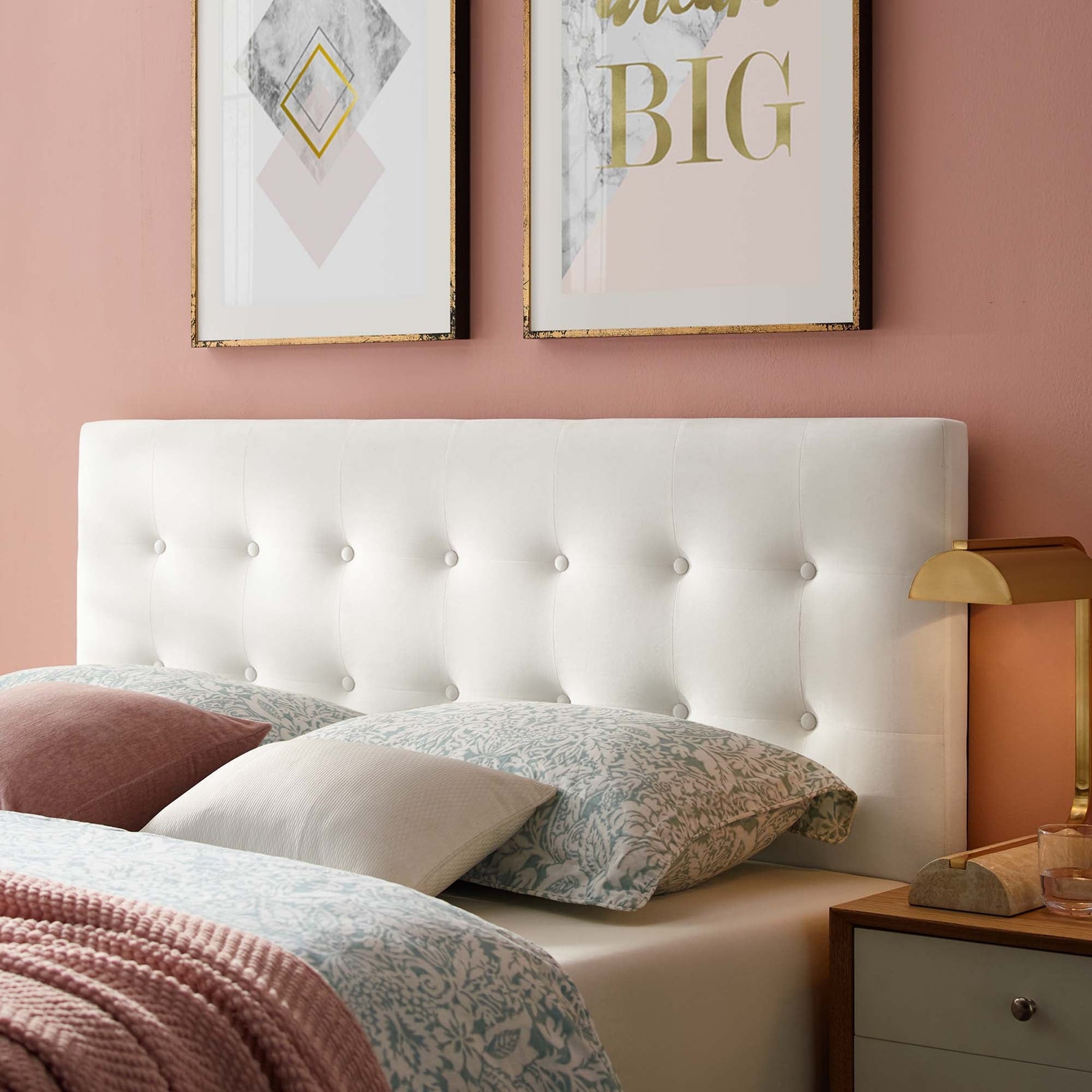 Emily Biscuit Tufted Performance Velvet King Headboard by Modway