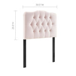 Annabel Diamond Tufted Performance Velvet Twin Headboard by Modway