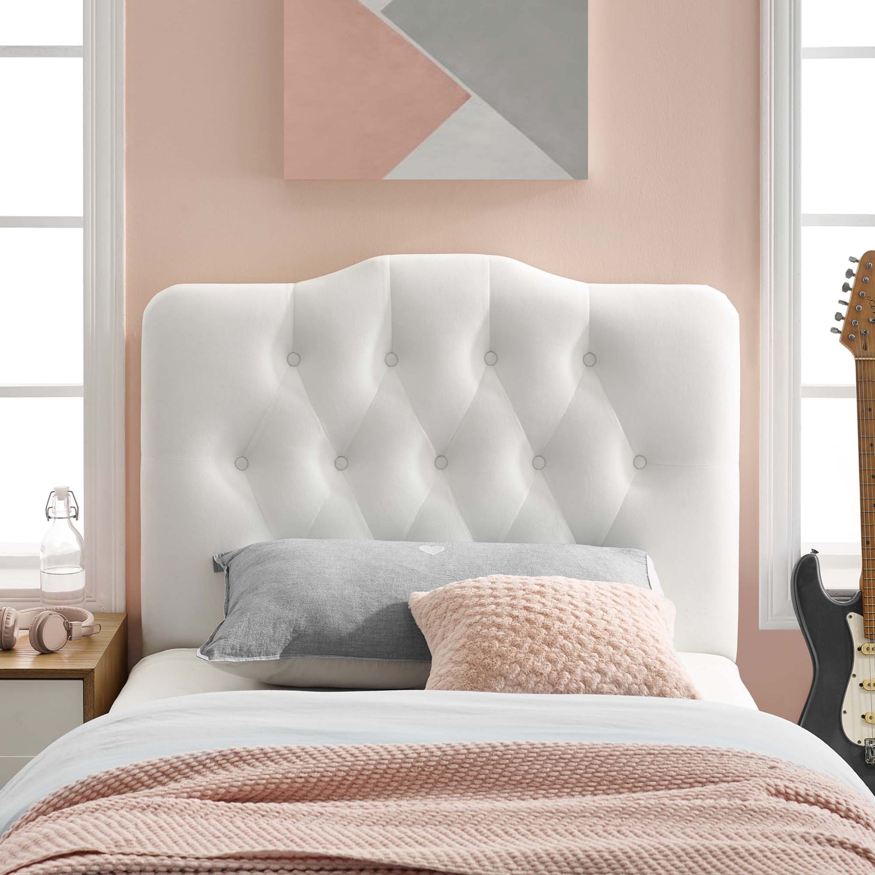 Annabel Diamond Tufted Performance Velvet Twin Headboard by Modway