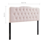 Annabel Diamond Tufted Performance Velvet Full Headboard by Modway