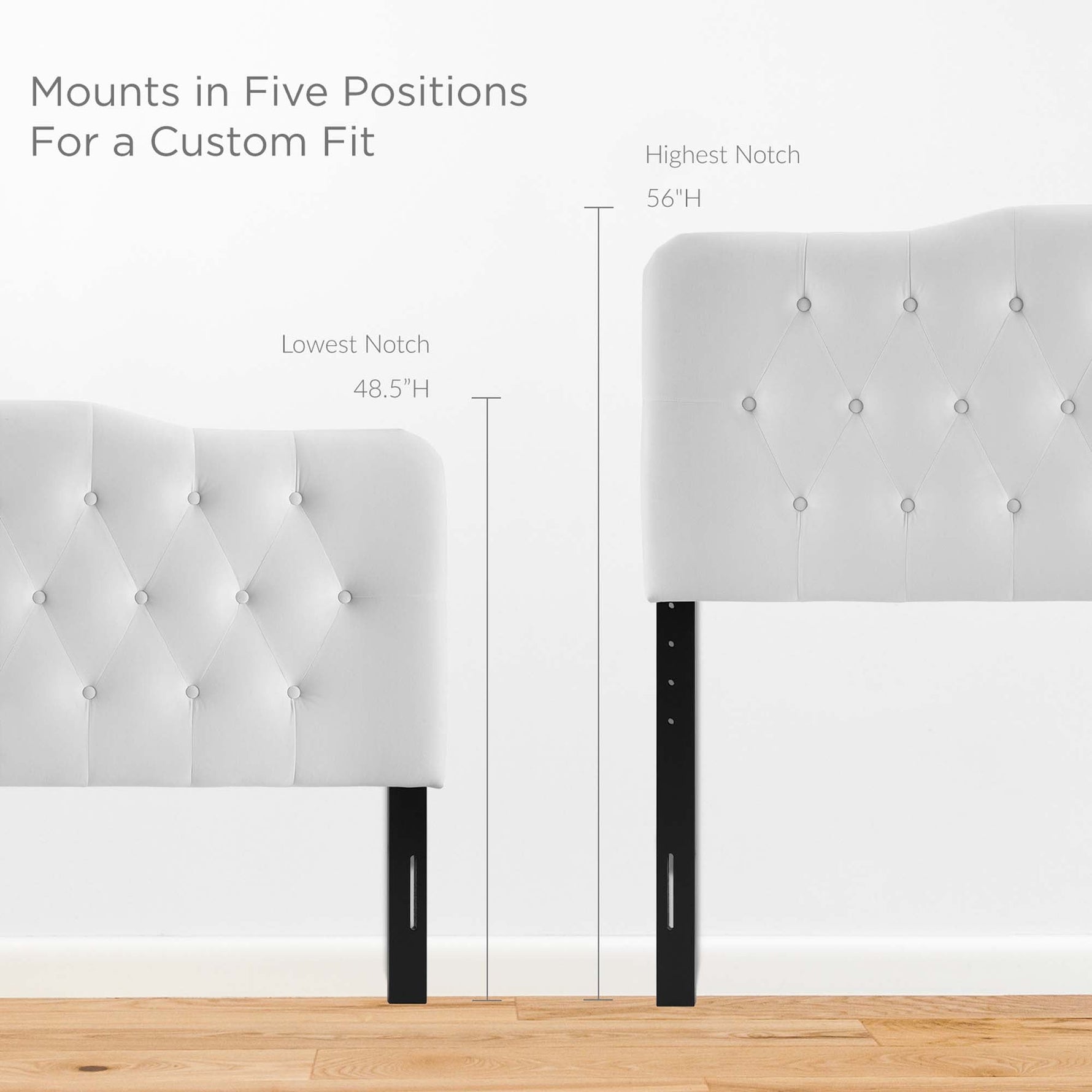 Annabel Diamond Tufted Performance Velvet Full Headboard by Modway